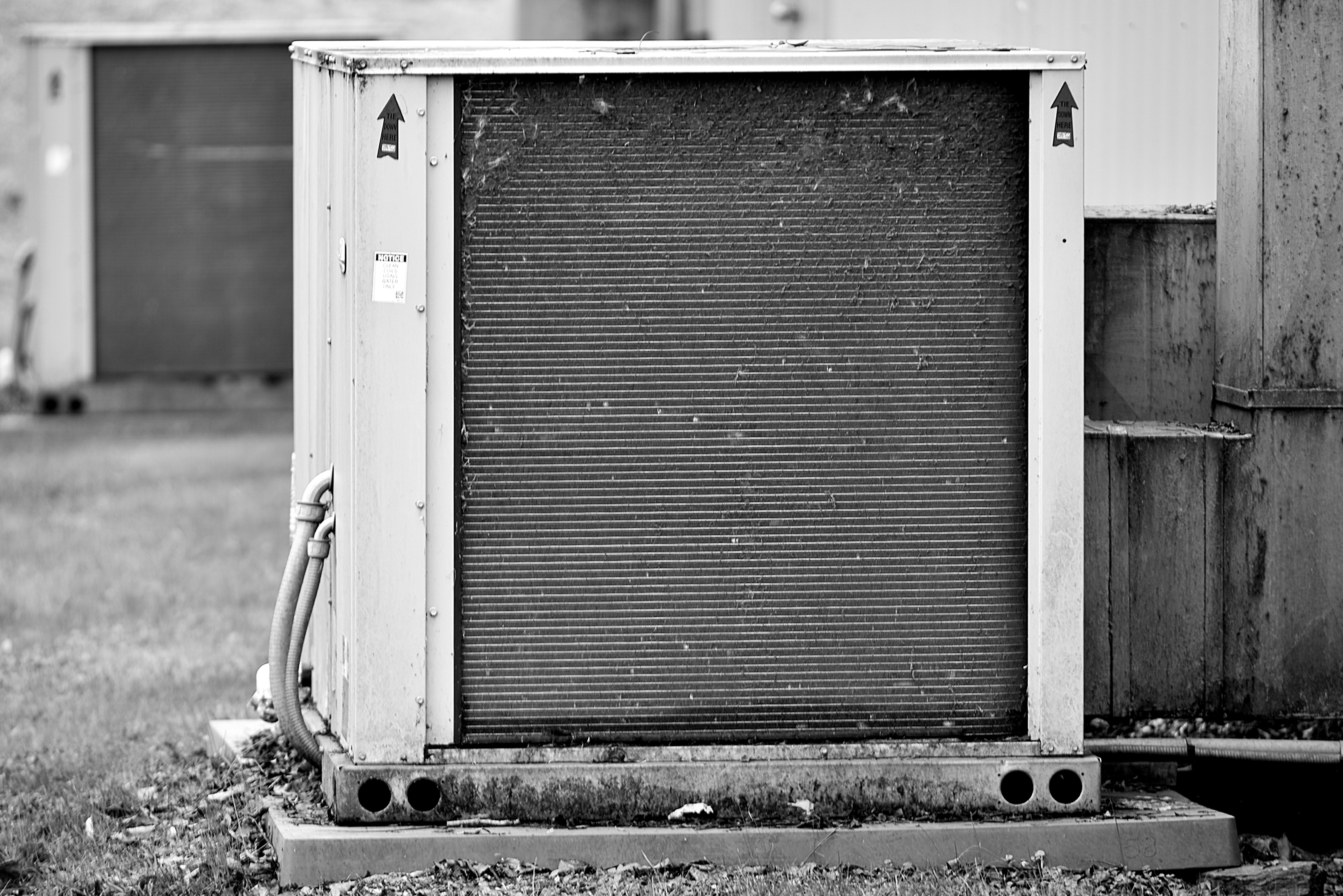 Old HVAC unit before service